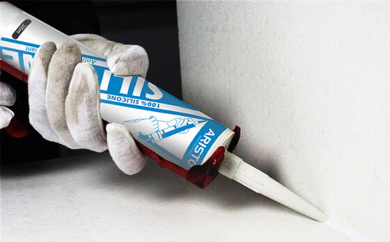 5-10 मिनट त्वचा समय यूवी प्रतिरोधी सिलिकॉन वाटरप्रूफ सीलेंट के साथ 24 घंटे पूर्ण उपचार के लिए इनडोर और आउटडोर उपयोग